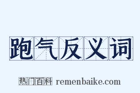 跑气反义词是什么意思的图片